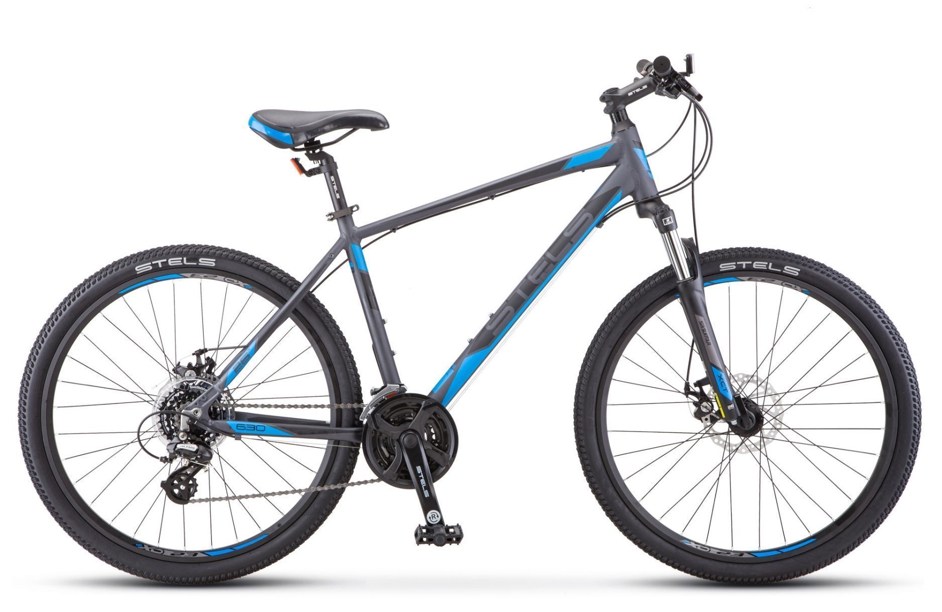 

Велосипед Stels Navigator 630 MD V020 (2019) антрацитовый-синий