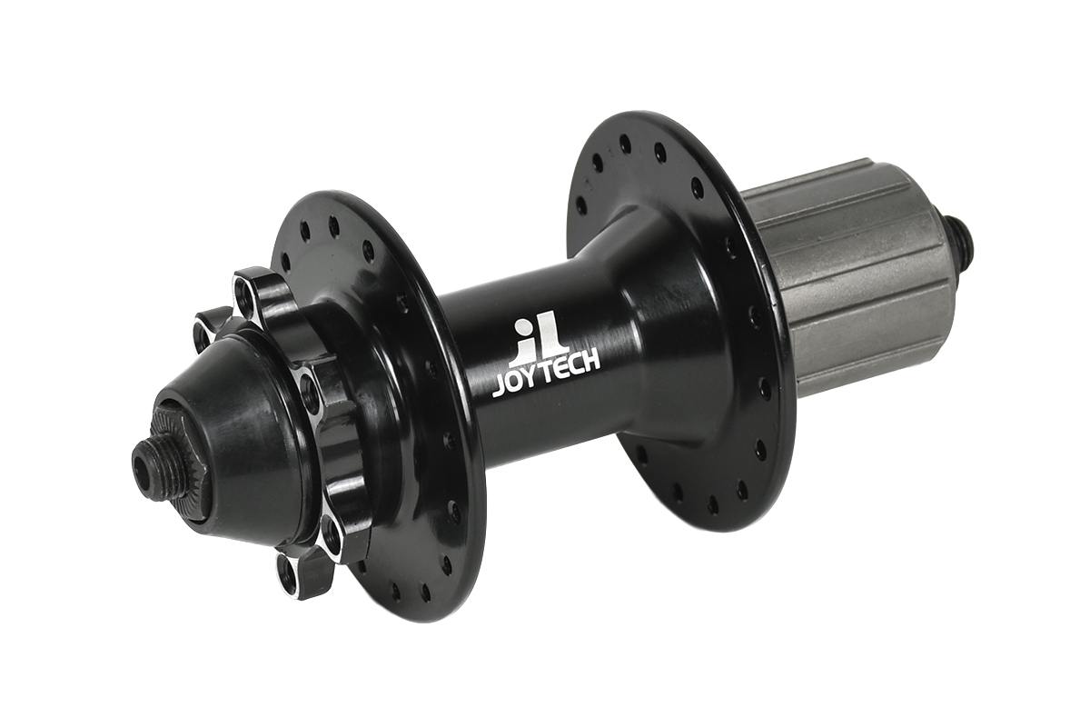 Втулка Joytech D342DSE задняя алюм.под диск IS6, на 8/9 ск, 32Н, с эксц., черн.
