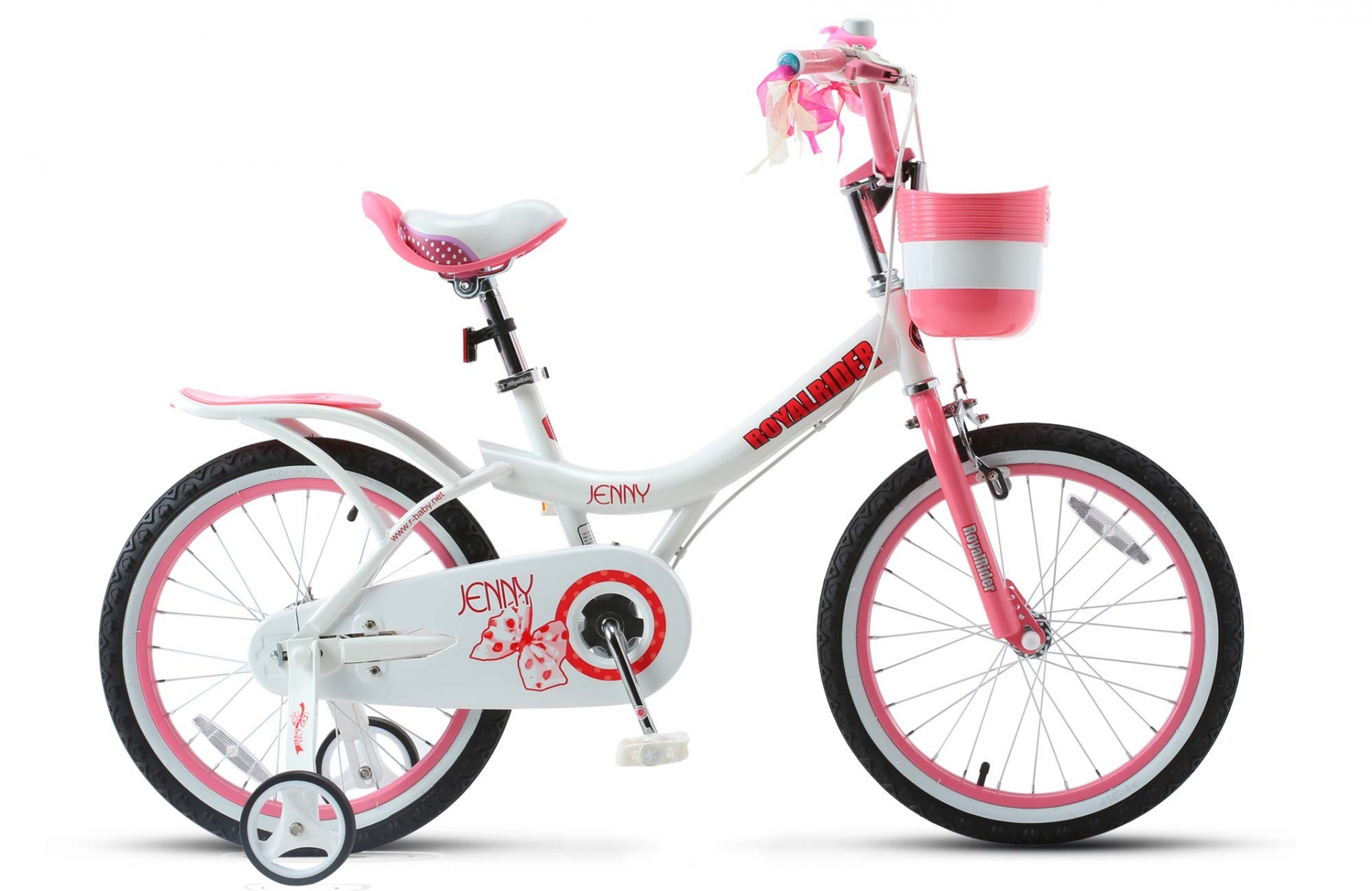 

Велосипед Royal Baby Jenny Girl Steel 18 бело-розовый