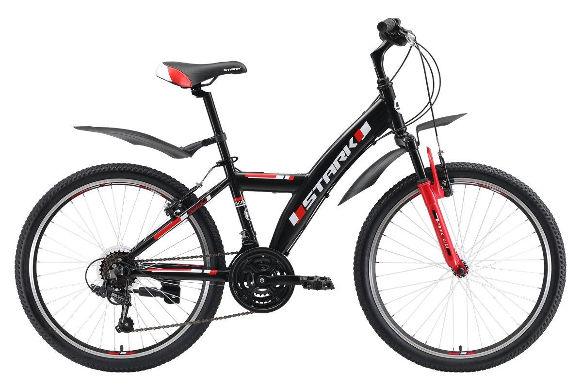 

Велосипед STARK, Велосипед Stark Rocket Y 24.1 V (2019) чёрный/красный