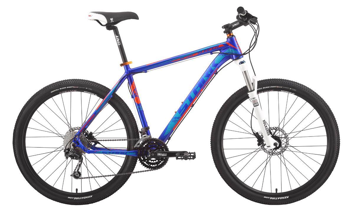 Фото #1: Велосипед Stark Surfer Race 650B (2015) сине-оранжевый 16"