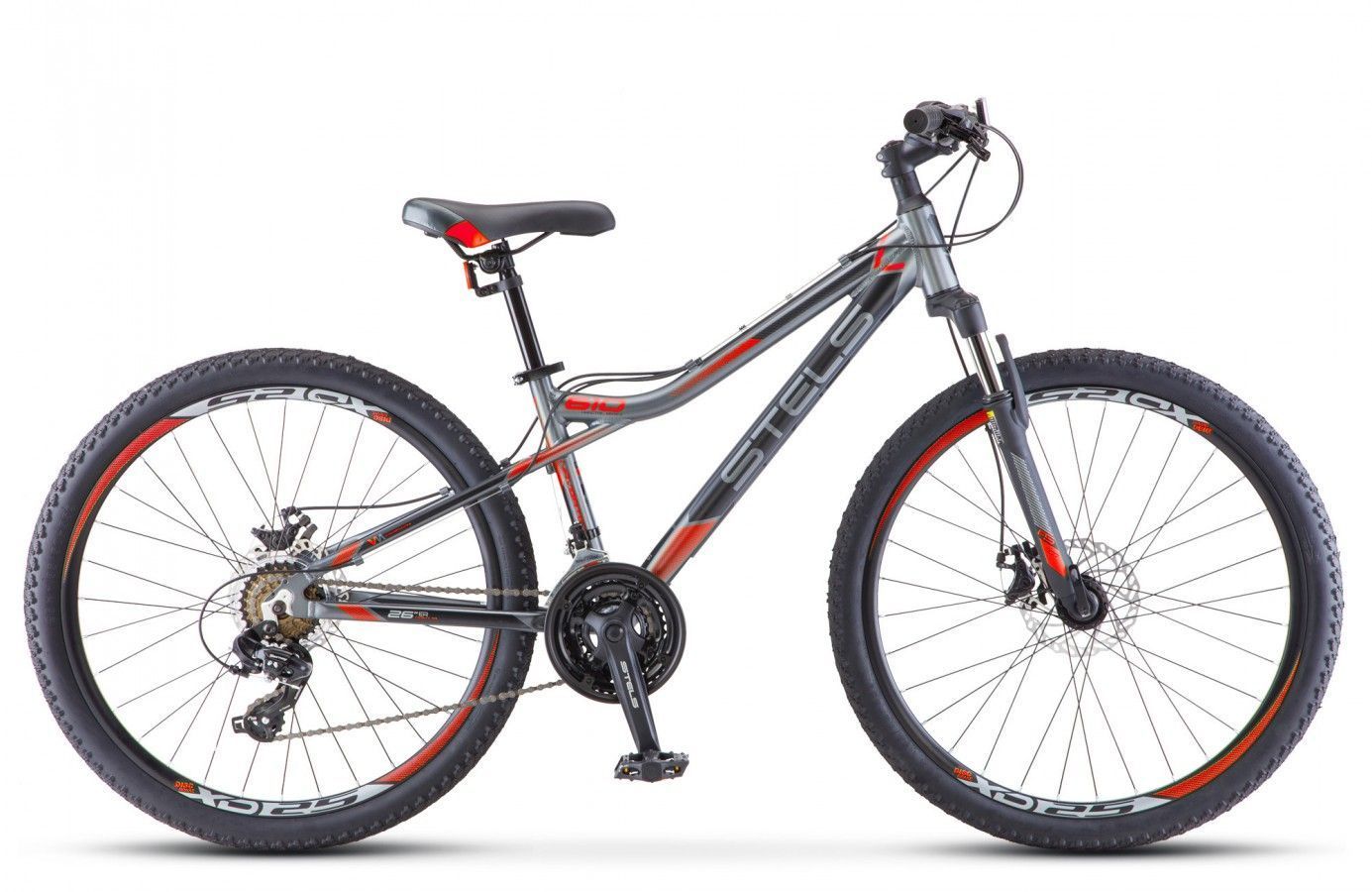 

Велосипед STELS, Велосипед Stels Navigator 610 MD 26 (2018) серо-зеленый