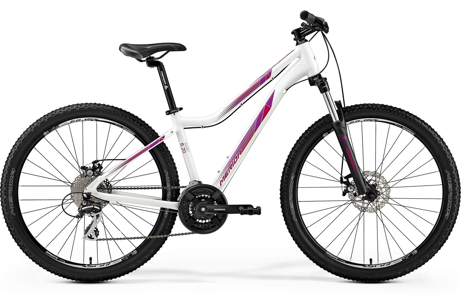 

Велосипед Merida Juliet 6.20-MD (2019) бело-розовый