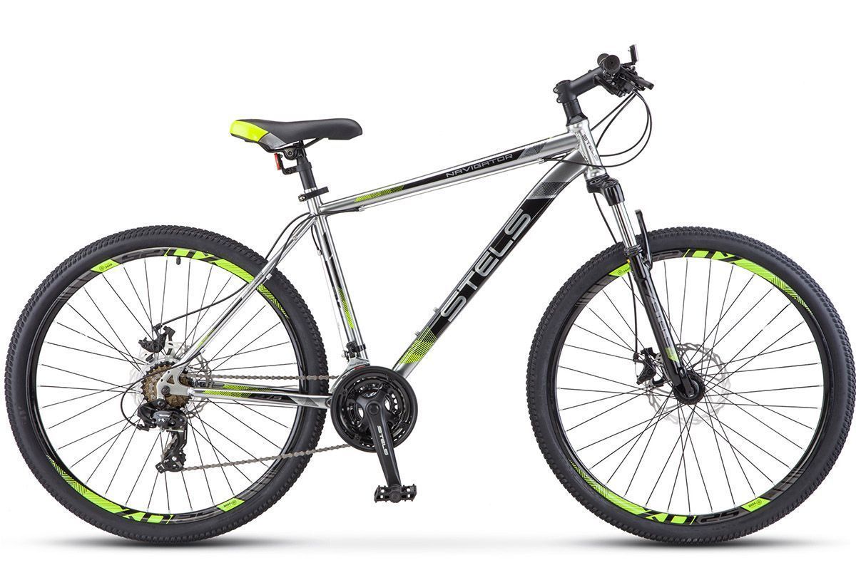 

Велосипед Stels Navigator 700 MD 27.5 (2018) хромированный