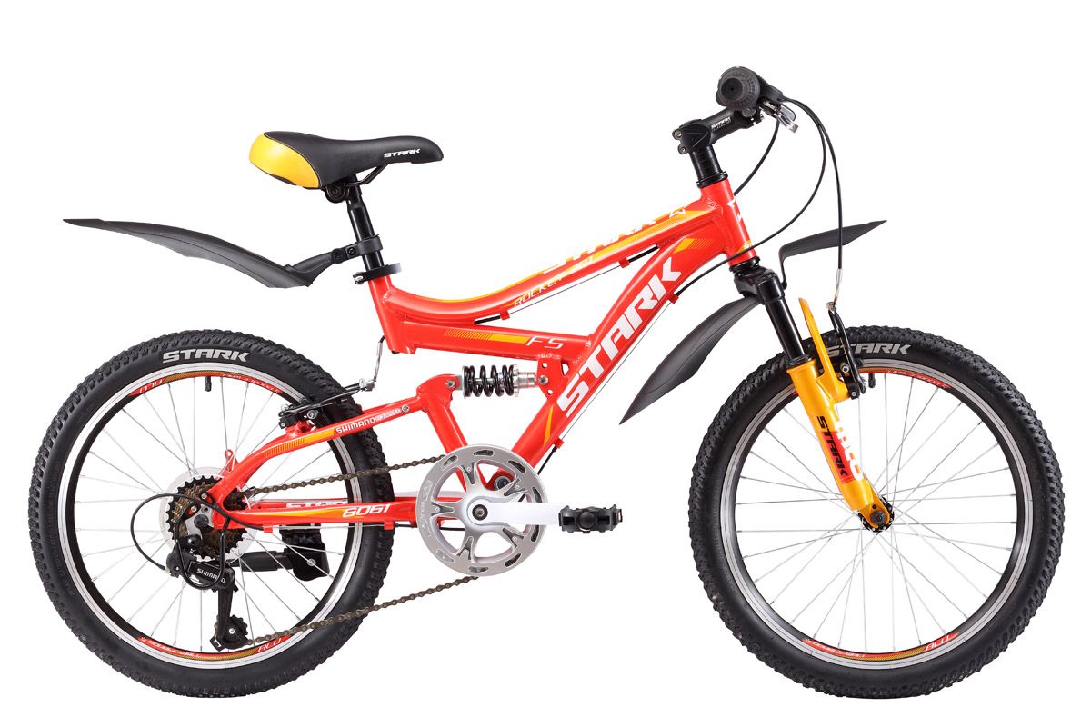 

Велосипед Stark Rocket 20.1 FS V (2017) красный/жёлтый