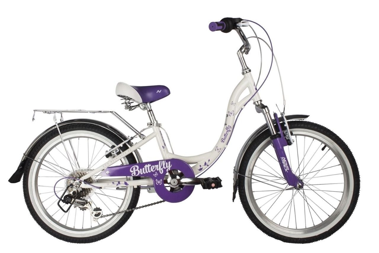 Детский велосипед NOVATRACK 20 BUTTERFLY STEEL (2022)