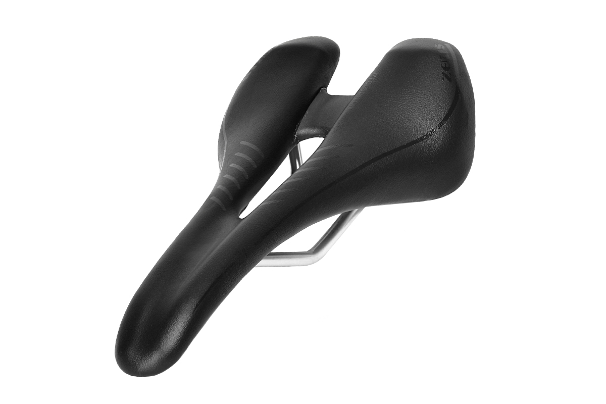 Седло ZEUS Z-S001 Road 270*135mm,рельсы сталь,анатомическое,черное,208гр