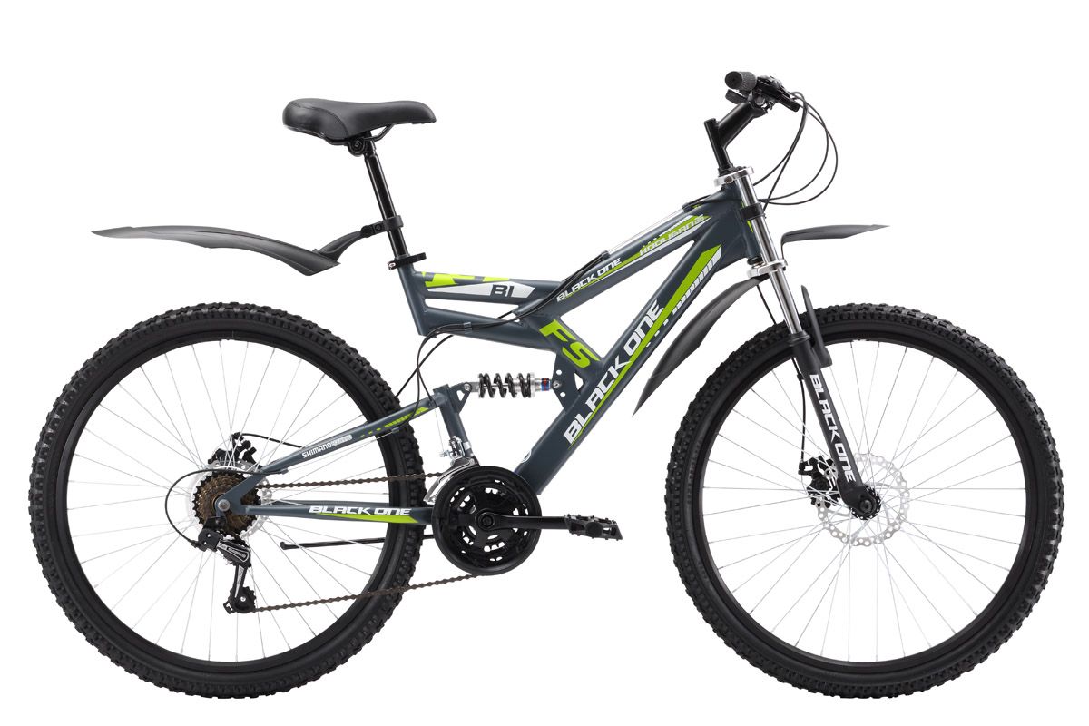 

Велосипед Black One Hooligan FS 26 D (2017) серо-зеленый 16"