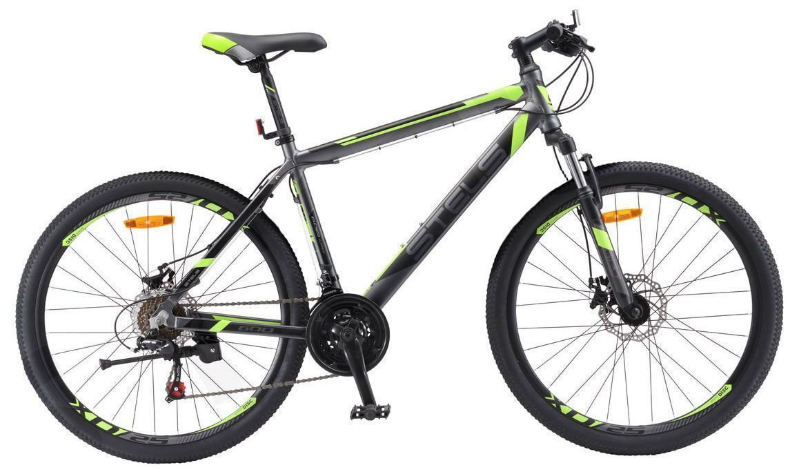 

Велосипед Stels Navigator 600 MD 26 (2018) черно-зеленый 18"