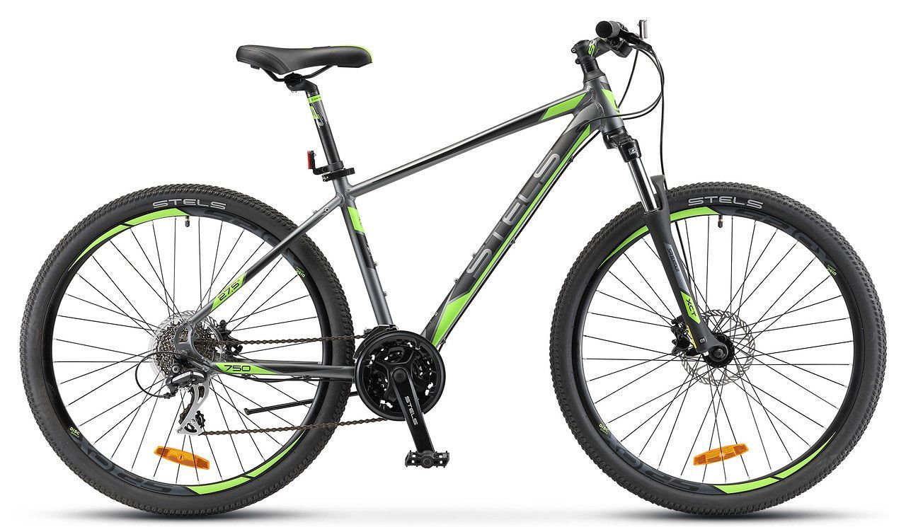 

Велосипед Stels Navigator 750 D 27.5 V010 (2018) серый 19"