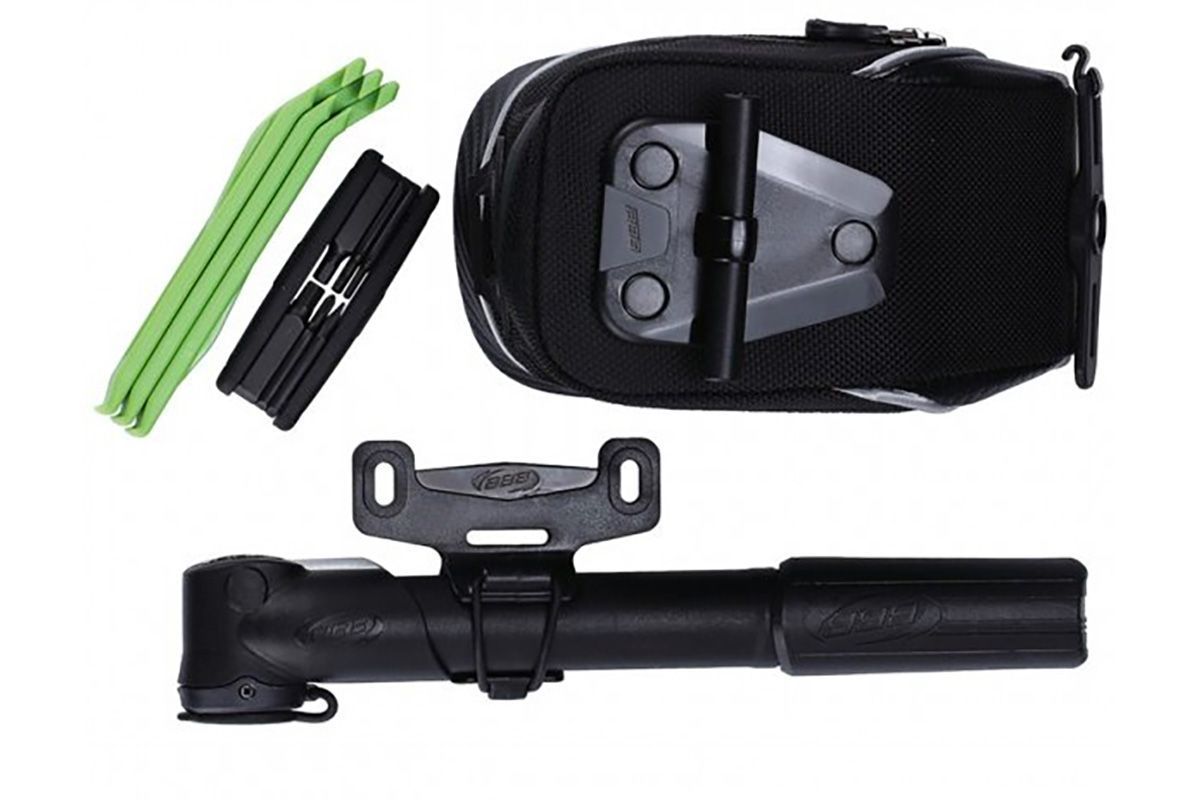 Дорожный вело-комплект BBB CombiPack M (сумка+мултитул btl-42S+ аптечка btl-8+ насос bmp-24) BSB-52