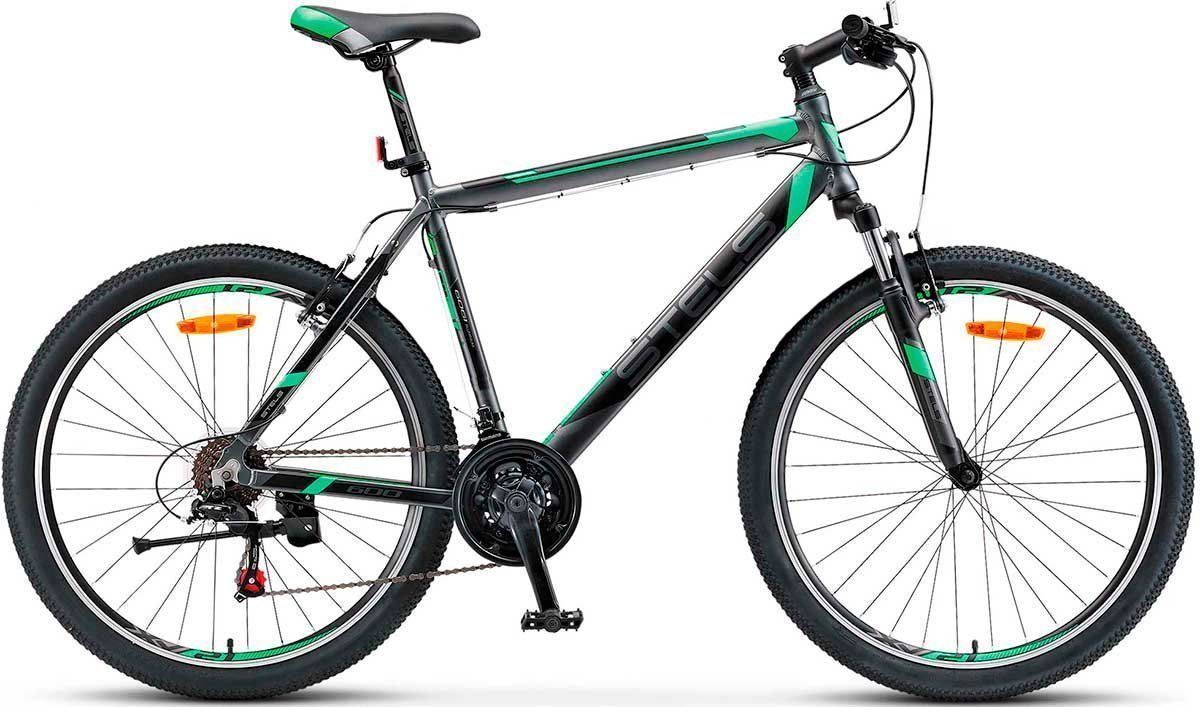 

Велосипед Stels Navigator 600 V 26 (2017) черно-зеленый 18"