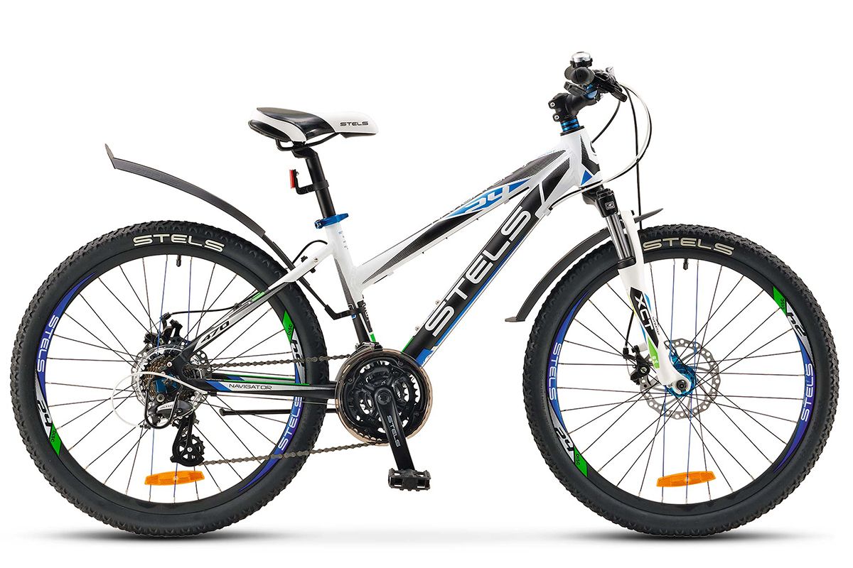 

Велосипед Stels Navigator 470 MD 24 (2018) бело-черный 12"