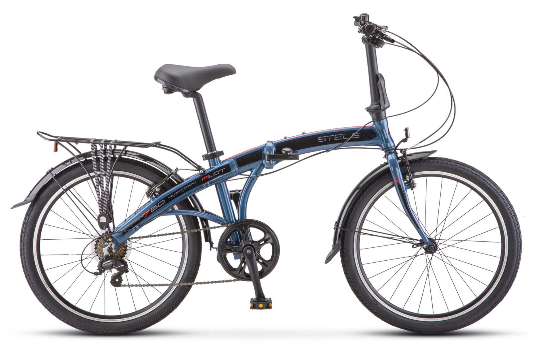 

Велосипед Stels Pilot 760 24 V010 (2019) темно-синий
