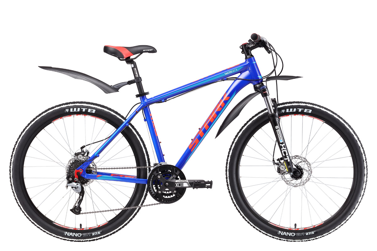 

Велосипед Stark Tactic 27.5 D (2017) сине-красный 20"