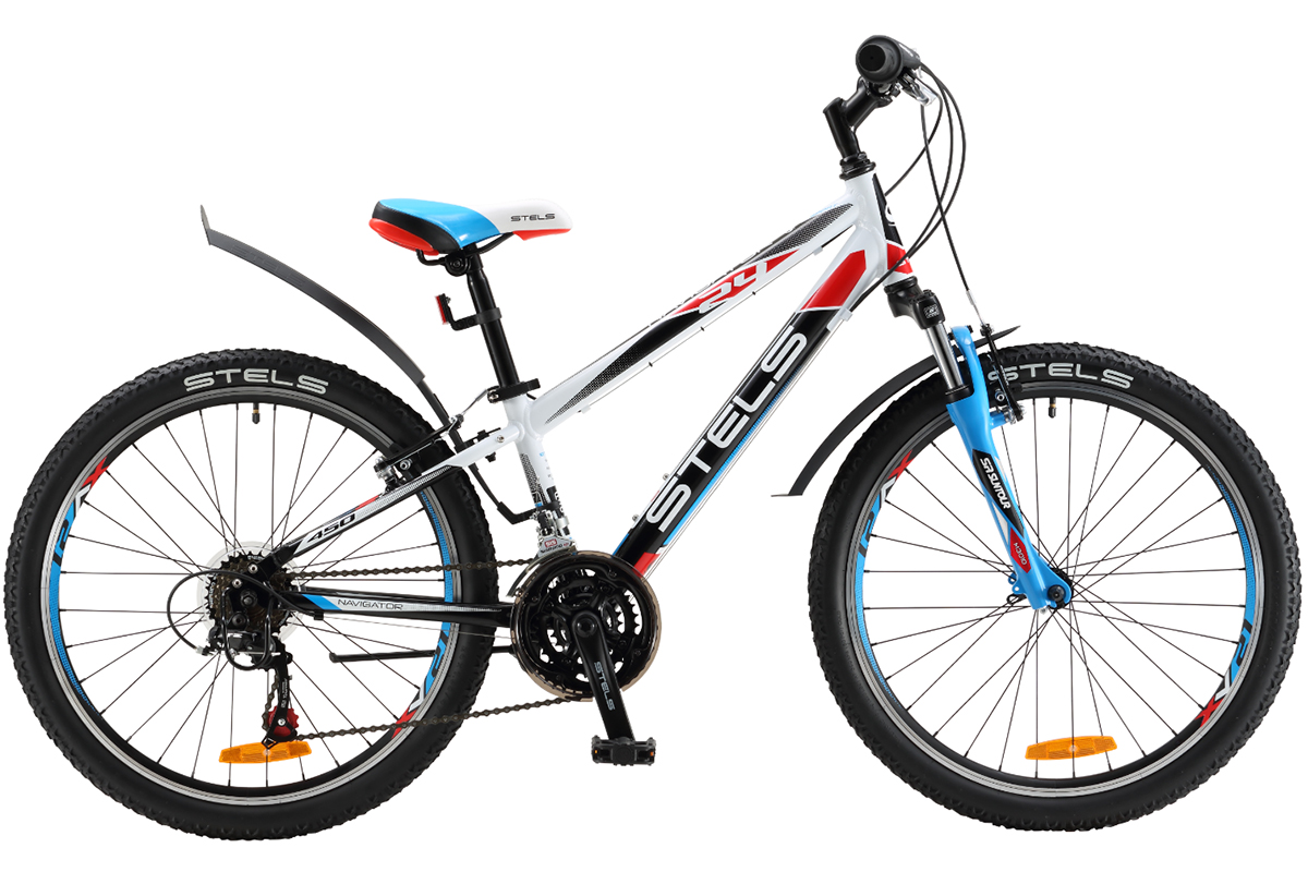 

Велосипед Stels Navigator 450 V 24 (2017) бело-черный