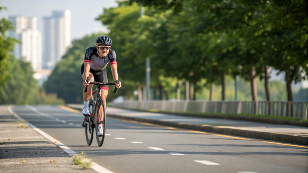 правильная посадка на велосипеде