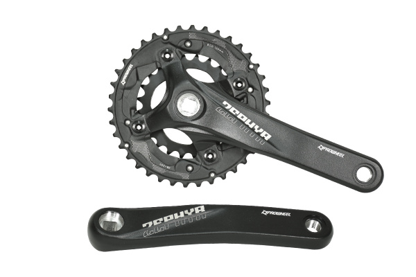 Система PROWHEEL ZEPHYR-551,24/38T*175MMAL-6061-T6,под квадрат,CHAINLINE:48,5,BCD:104\64,чер