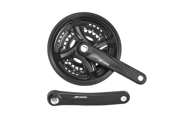 Система PROWHEEL TY-CM99*175mm,(48/38/28)AL-6061-T6,CHAINLINE:48.5,под квадрат 124.5,черный