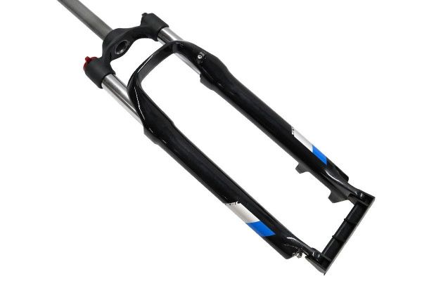 Вилка EASING ES 451 MLO 26"*1.1\8" ход 100мм,локаут механический,предварительное сжатие,алюмин,чер\син\серый