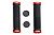 Грипсы с метал. зажимами, длина 129мм, черные, зажим красный, H-G 119 Black/Red