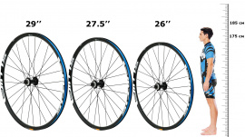 Какой размер колёс - 26, 27,5 или 29 дюймов?