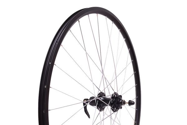 Колесо 29"MTB заднее, под кассету на 8-9 передач, двойной обод Qijian DA-18 29" 32H, втулка Solon DH902R, 32H Disc, 2 промподшипника, крепление IS6, эксцентрик, цвет черный